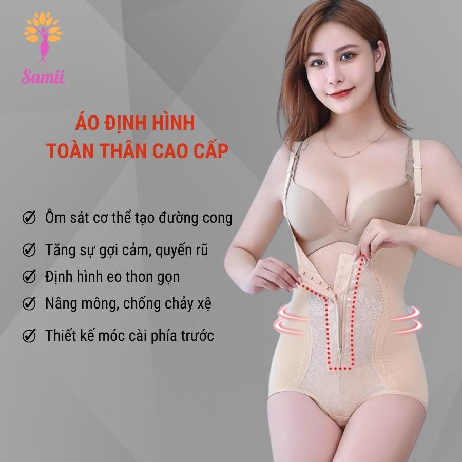 Áo gen định hình toàn thân giảm eo nịt bụng sau sinh xuất Nhật
