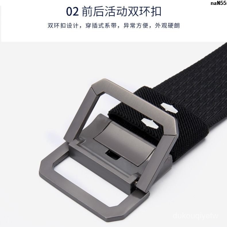 Dây Nịt Vải Bạt Hai Khóa Cài Thời Trang Nam Thanh Lịch Chơi GOLF