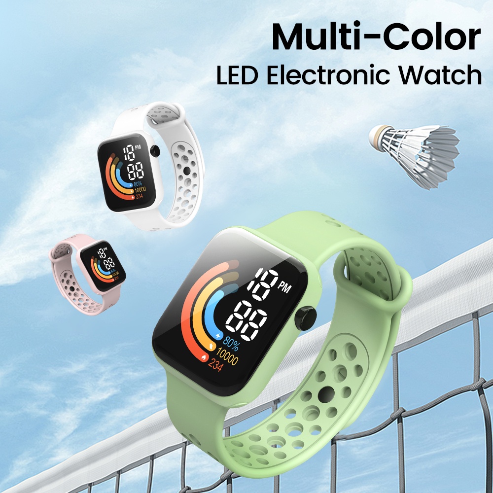 Đồng Hồ LED Điện Tử Dây Silicone Cho Bé