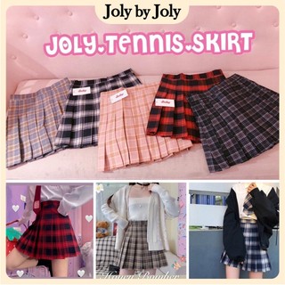 Chân Váy Xếp Ly Tennis Caro JOLY BY JOLY Dáng Xoè Chất Liệu Kaki Thoáng Mát Giúp Tôn Dáng Người Mặc Đủ Size
