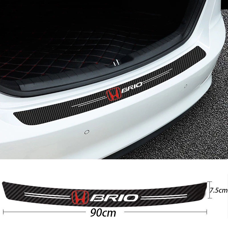 Miếng Dán Cửa Xe Hơi Bằng Da Sợi Carbon Chống Trầy Xước Cho Honda Brio Gen1 Gen2 Brio S E RS Mugen Typre R S
