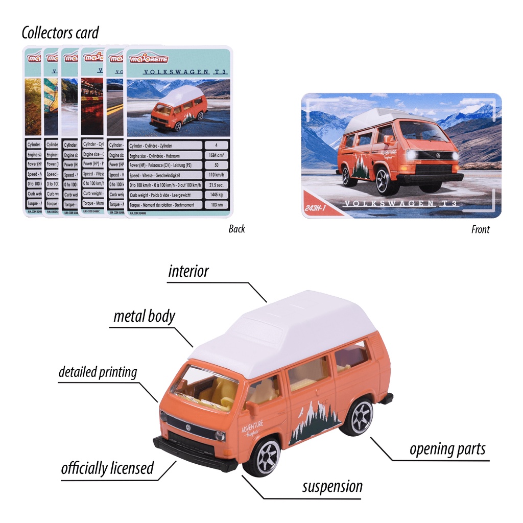 Xe Mô Hình MAJORETTE VW The Originals Premium Cars 212055004 - Simba Toys VietNam - Giao Ngẫu Nhiên