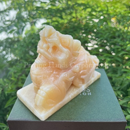 Tượng Tỳ Hưu Mini 10cm Kèm Đế - Đá Ngọc Hoàng Long | Tỳ Hưu Tài Lộc | Đá Phong Thuỷ