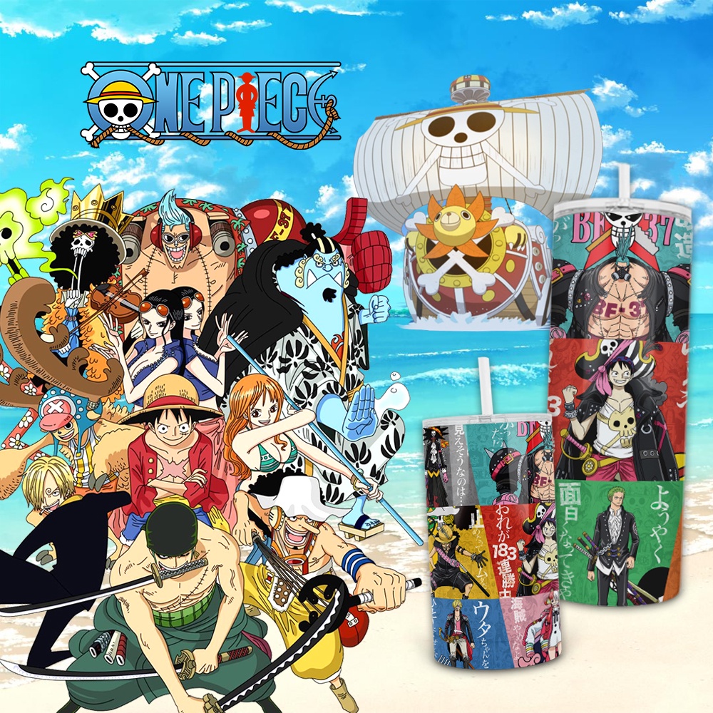 Bình Giữ Nhiệt Hình One Piece Film Red - Tỉ Mỉ Studio - Mã 0808AT02