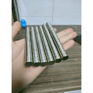 10 cái Nam châm trụ 10*5mm đất hiếm siêu mạnh