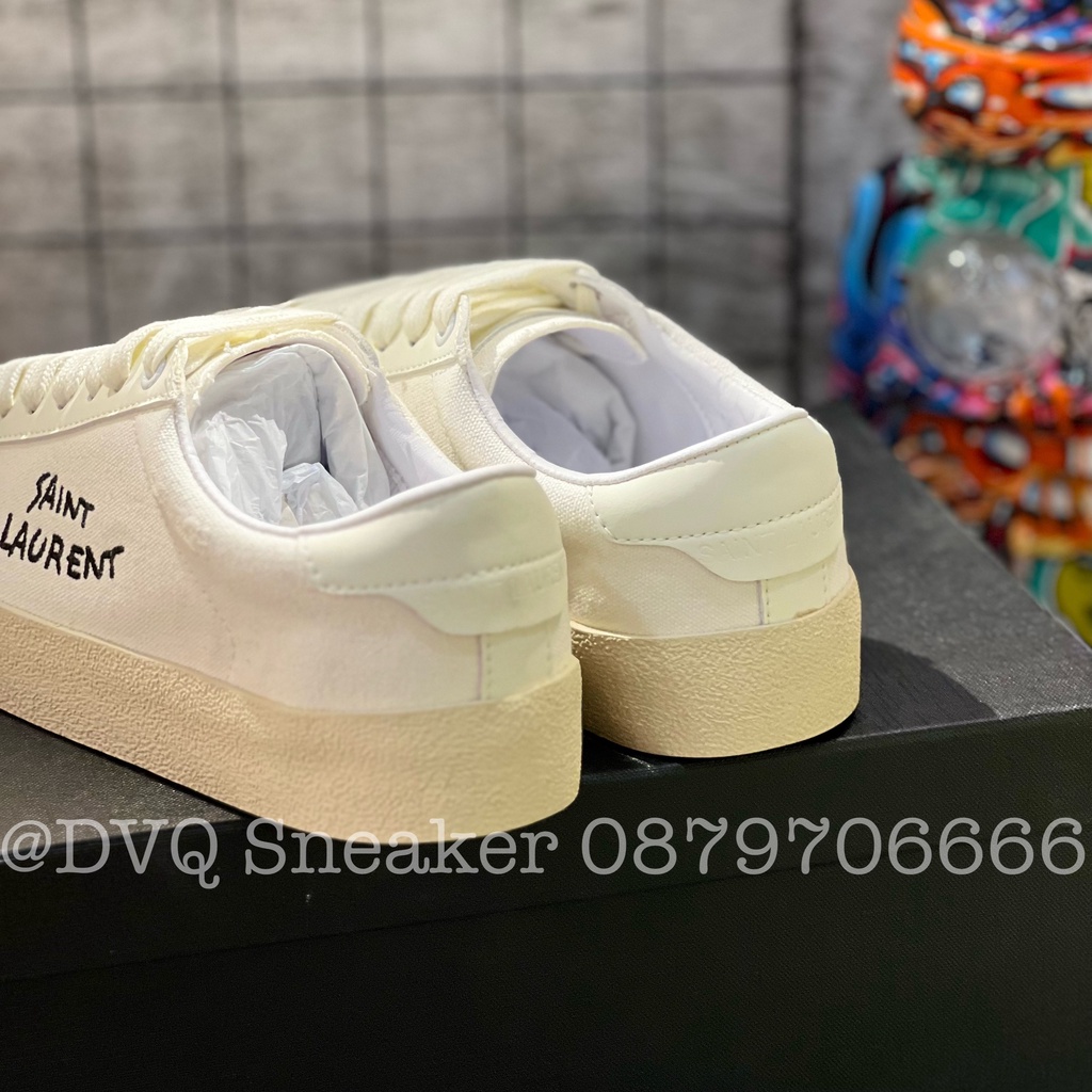 Giày Thể Thao Sên Laurent Classic Sneaker màu kem chất lượng cao