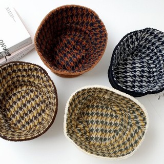 Nón kẻ sọc Modleaf Hound hat Hàn Quốc