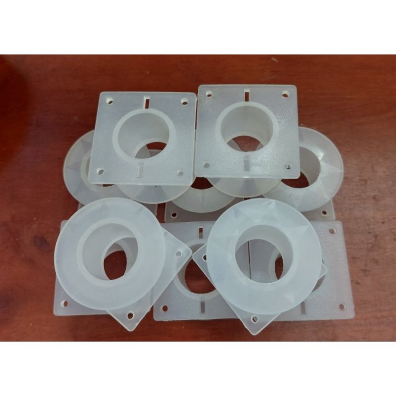 Combo 10 lõi nhựa vuông tròn 40 trắng _ quấn cuộn cảm phân tần loa