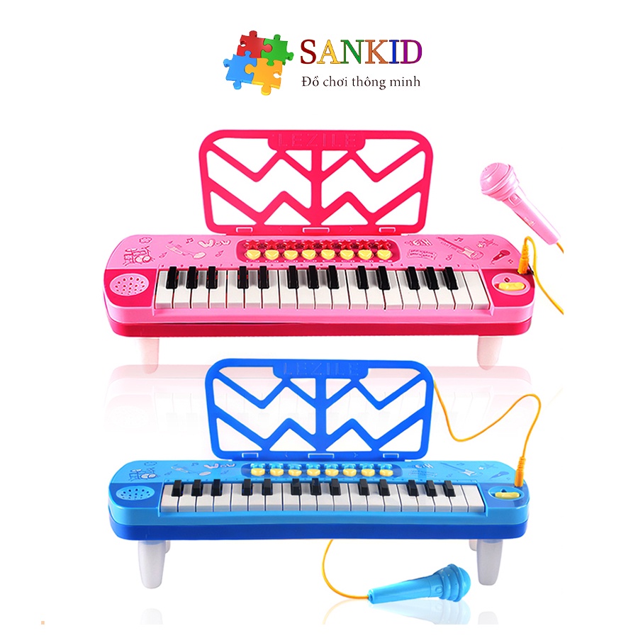 Đàn piano cho bé kèm mic Sankid đồ chơi phát nhạc cho bé