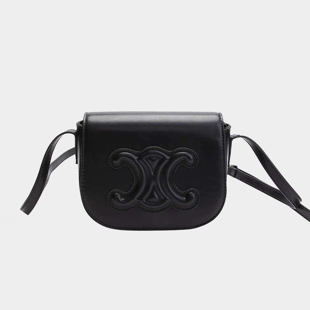 Túi xách nữ đeo chéo CE LINE Triomphe nắp gập dạo phố da PU