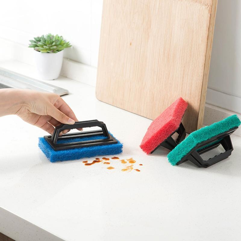 Bàn Chải Xốp Chà Rửa Tuyệt Vời Với Tay Cầm Cho Gạch Gốm / Cửa Kính / Bồn Tắm / Sàn Nhà Cl