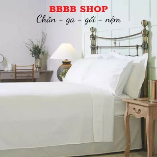Tấm Trải Giường Khách Sạn Trắng trơn RIOTEX cao cấp nhiều kích thước. Giá cực chất