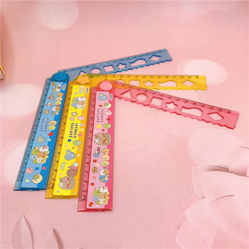 1 Thước Thẳng Gấp Được 30cm Bằng acrylic Trong Suốt Hoạt Hình Sanrio Mymelody Kuromi Cinnamoroll Purin