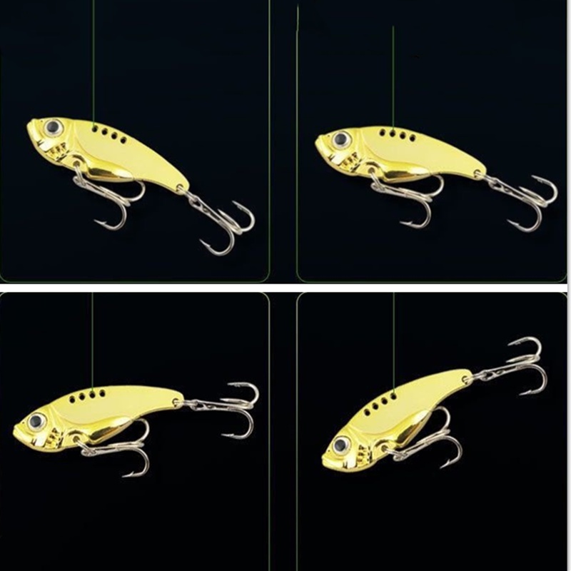 Mồi Câu Cá 3D 3.8g / 7g / 11g Mắt Kim Loại 4 Màu