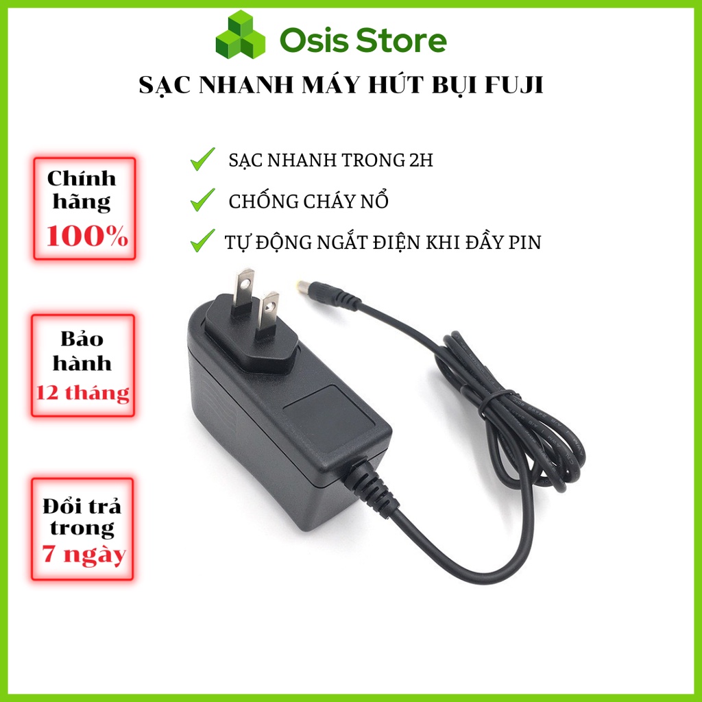 Sạc Nhanh Máy Hút Bụi Osis Tự Động Ngắt Điện Khi Đầy Pin, Chống Chai Pin, Chống Cháy Nổ, Có Đèn Led