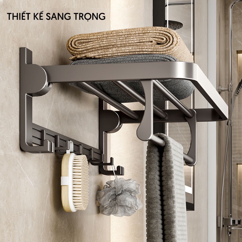 Giá treo khăn đa năng nhôm anod cao cấp SQ-6299