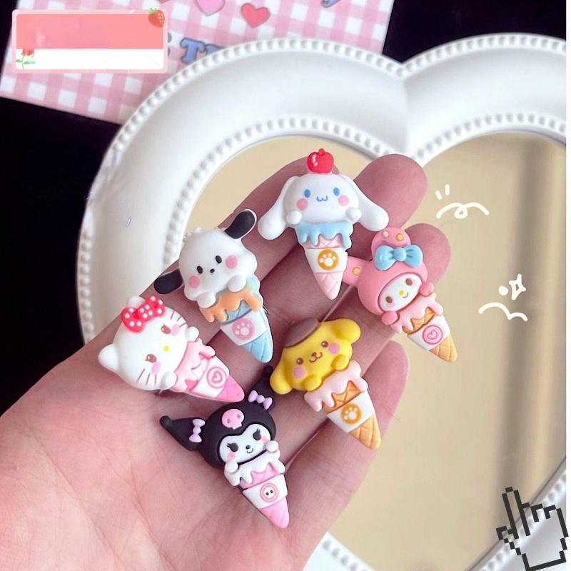 Kẹp Tóc Hình Hoa Ngọc Bích Sanrio Dễ Thương Thời Trang Hàn Quốc Cho Trẻ Em