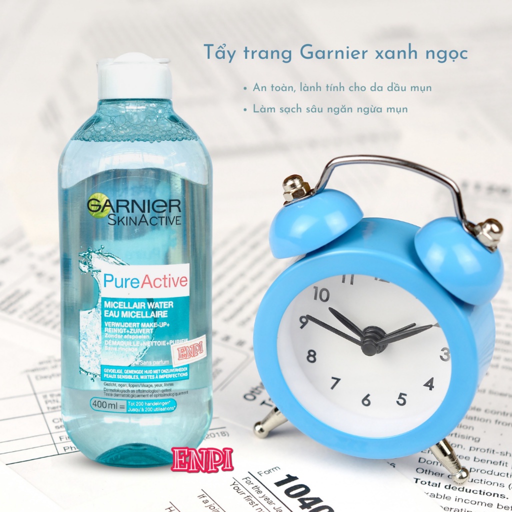 Tẩy trang Garnier Pháp 400ml