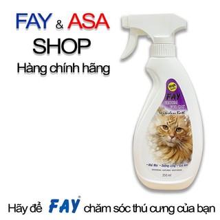 Xịt khử mùi FAY Groom For Cat 300ml - Khử mùi hôi da, lông cho mèo không cần nước