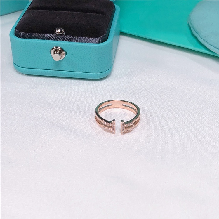 Nhẫn Hở Mạ Bạc 925 Đính Kim Cương Nhân Tạo Phong Cách Hàn Quốc Thời Trang