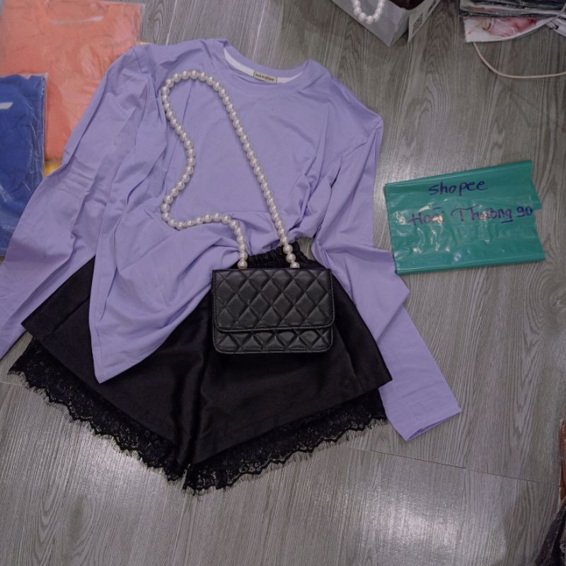 Áo phông rộng tay dài cá tính ( hình thật )