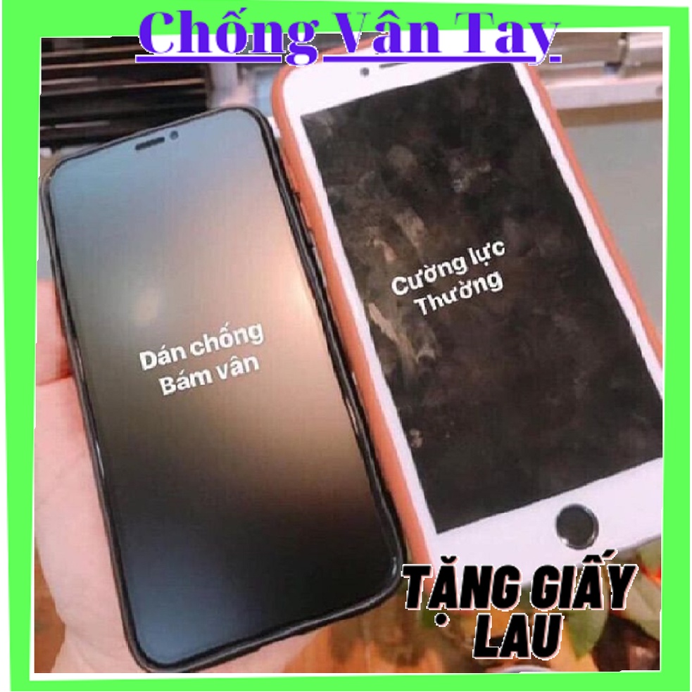 Kính Cường Lực IPhone Nhám - Kính Cường Lực Nhám Chống Vân Tay Full Màn