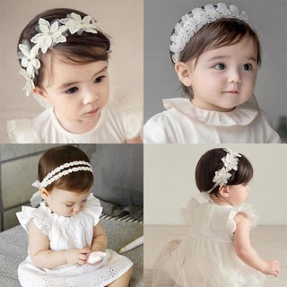 Băng đô ren hoa/ turban ren hoa cho bé gái