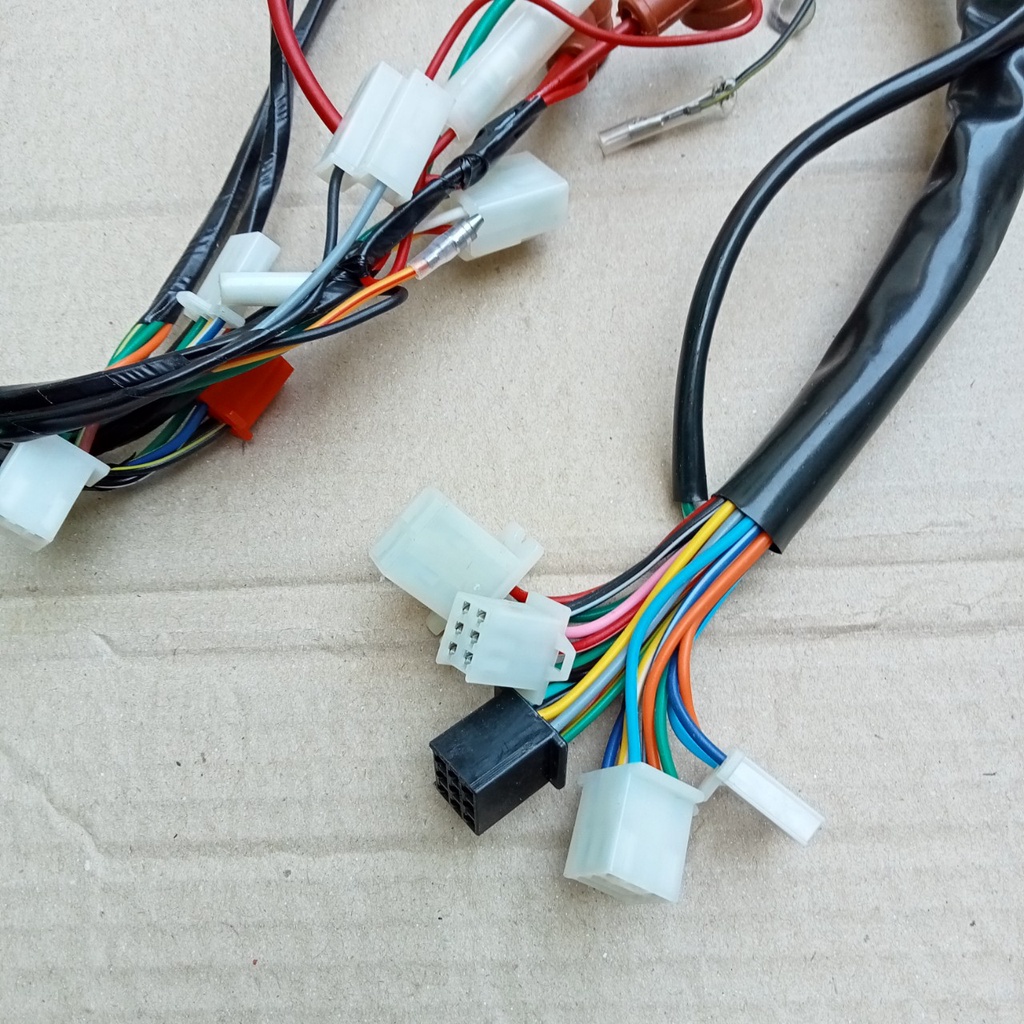 Bộ dây điện xe wave alpha,wave nhỏ,wave cũ hai bóng 100% dây đông