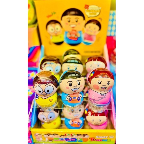 kẹo lật đật candy tumble hàn quốc siêu xinh (bên trong có kẹo và đồ chơi và hình dán )1cái