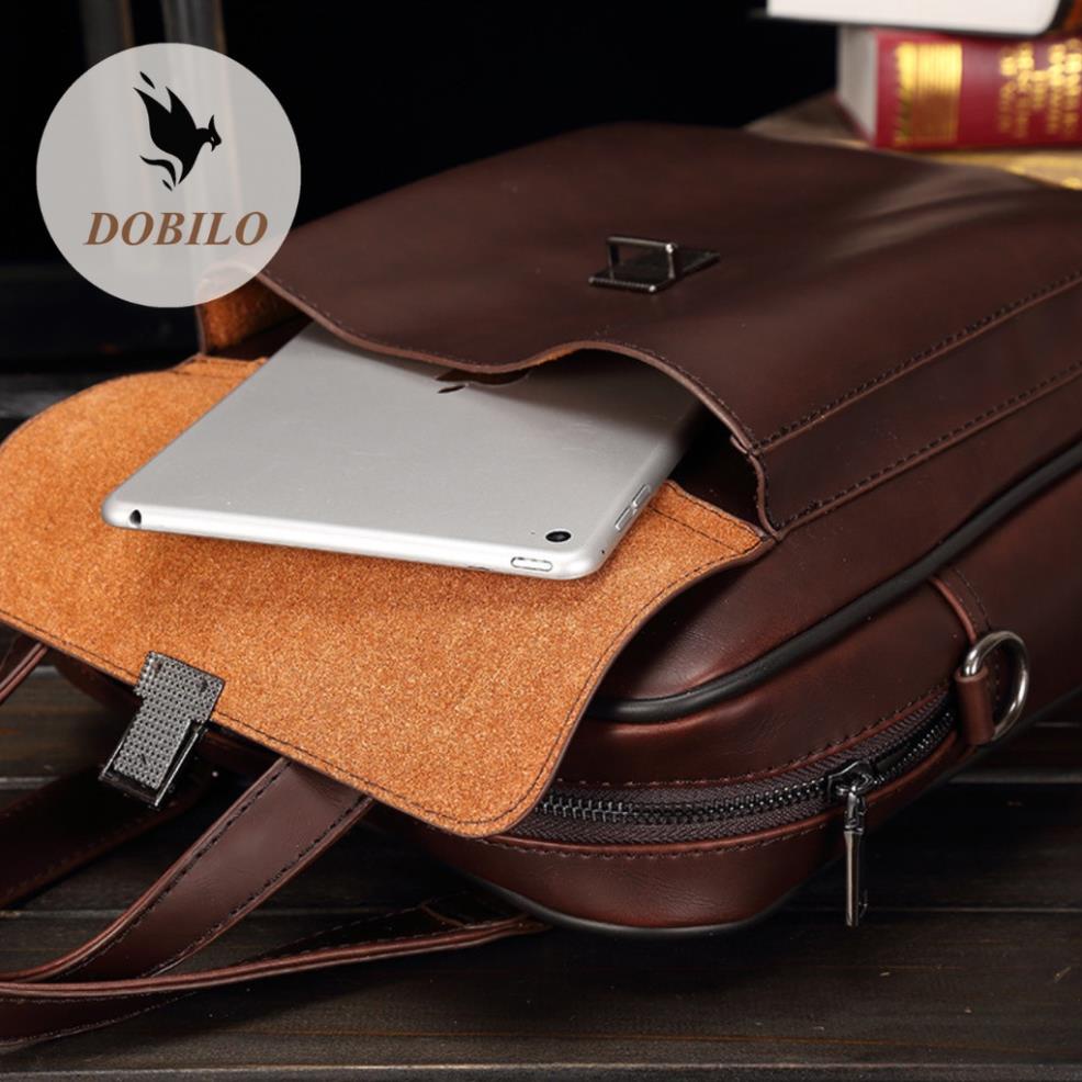 Túi Đeo Chéo Da Nam Nữ Thời Trang DOBILO - Da Pu Chống Nước BG48