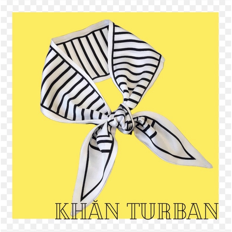 Khăn dài mini thanh lịch kẻ sọc