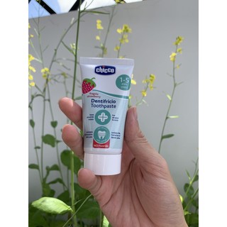 Kem đánh răng hương dâu chicco hương dâu 12+ - 50ml - không chứa florua - made in italy