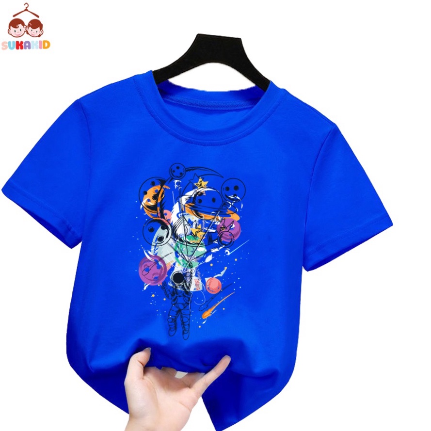 Áo thun trẻ em phi hành gia bóng cười Bé trai và gái.áo cho bé từ 6kg-30kg.AL60.