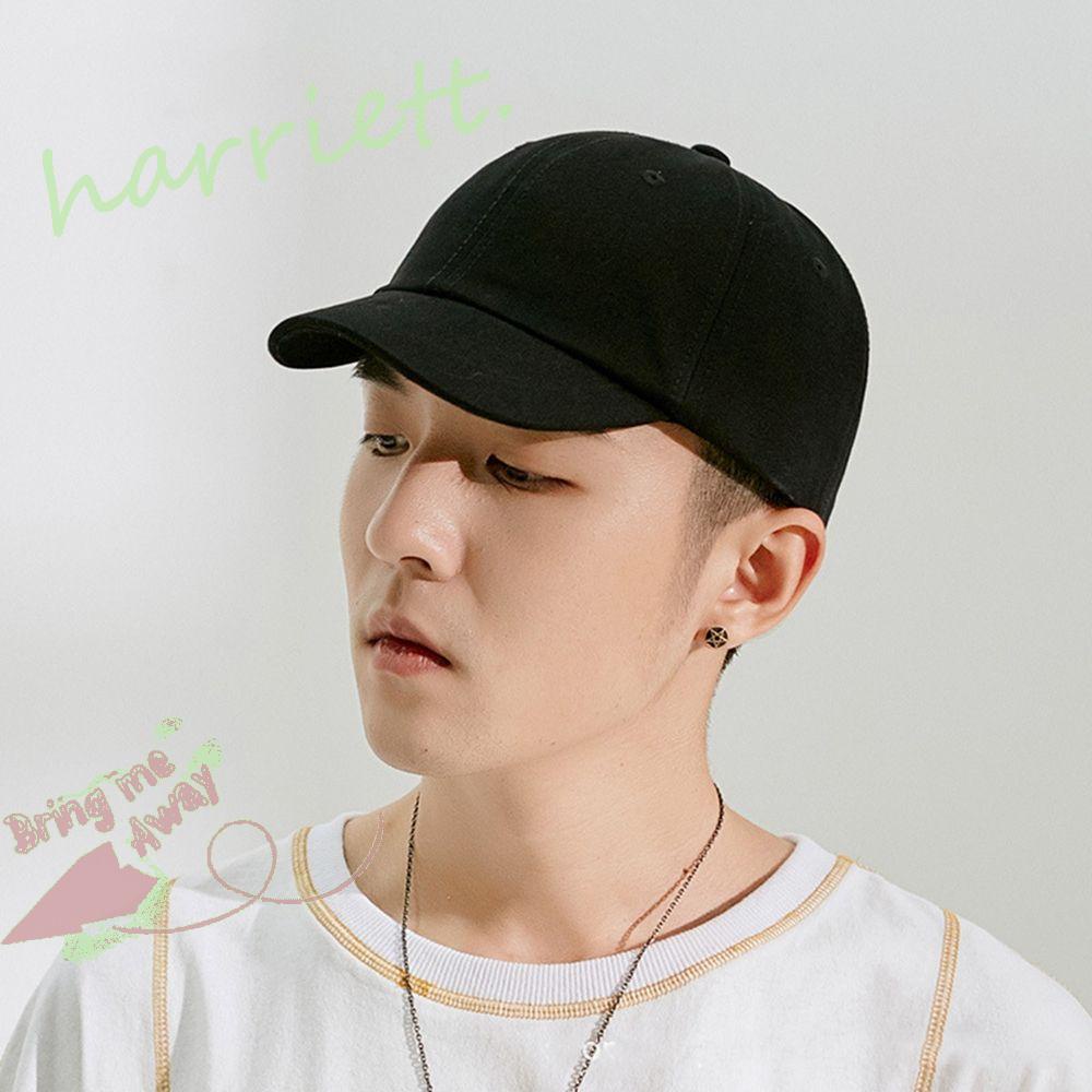Mũ Lưỡi Trai Cotton Vành Ngắn Phong Cách Hip Hop Hàn Quốc Đơn Giản Cho Nam Và Nữ