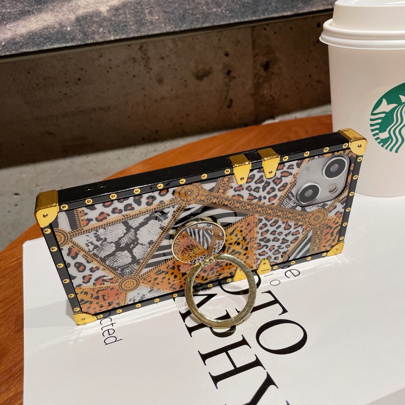 Ốp Điện Thoại Vuông Họa Tiết Da Báo Cho Samsung Galaxy m13 f62 m62 M53 M33 M23 F23 A03S CORE M52 A02S F22 M32 4G F52 5G