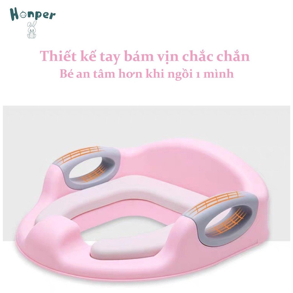 Nắp thu nhỏ bồn cầu honper có mút chống trượt cho bé