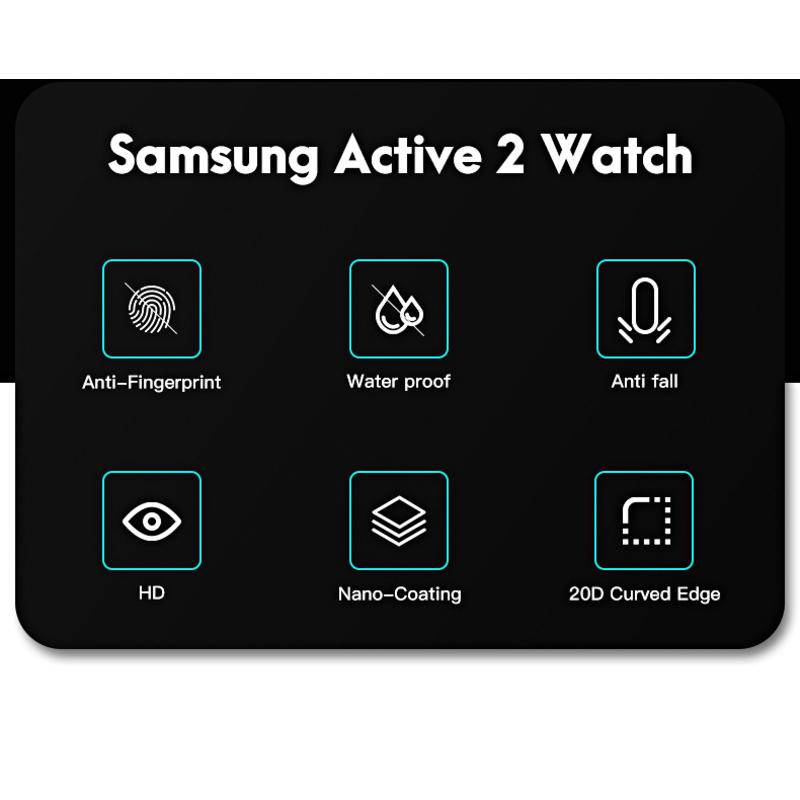 Miếng Dán Bảo Vệ Màn Hình HD Viền Cong Cho Đồng Hồ Thông Minh Samsung Watch 3 4 5 Pro 40mm 41mm 44mm 45mm 2 44mm 40mm