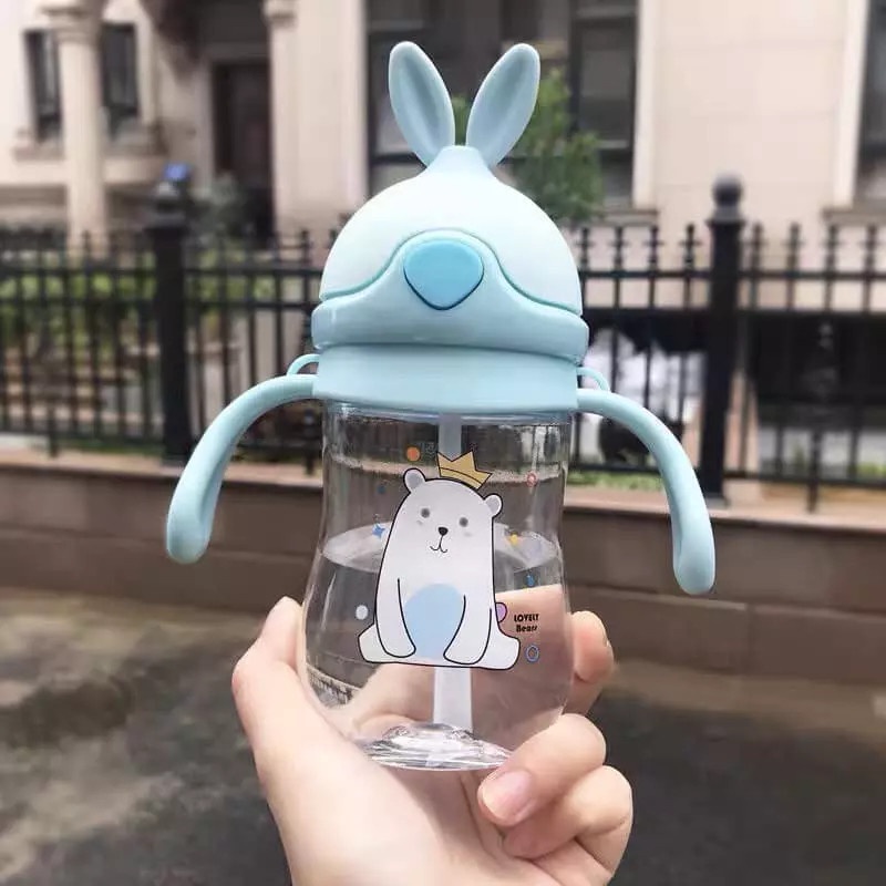 Bình đựng nước G01 hình thỏ dễ thương, xinh xắn, chất liệu cao cấp an toàn cho sức khỏe