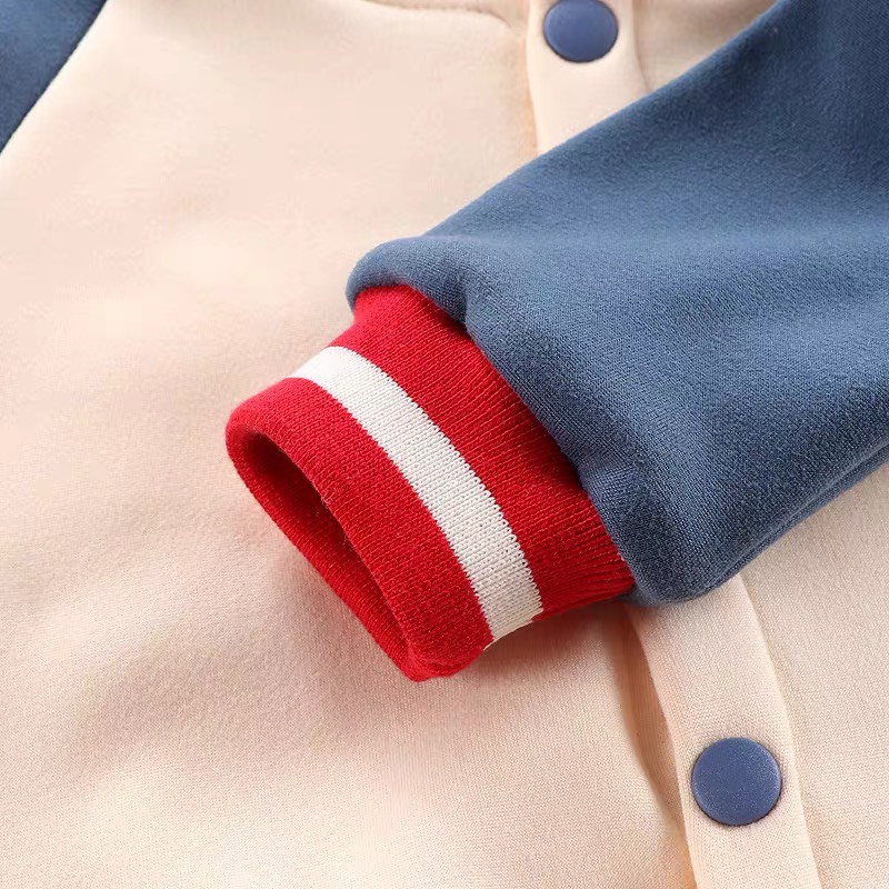 Áo Khoác Cho Bé Lót Nỉ Từ 12 Tháng Đến 6 Tuổi In Hình Hoạt Hình Dễ Thương Ấm Áp