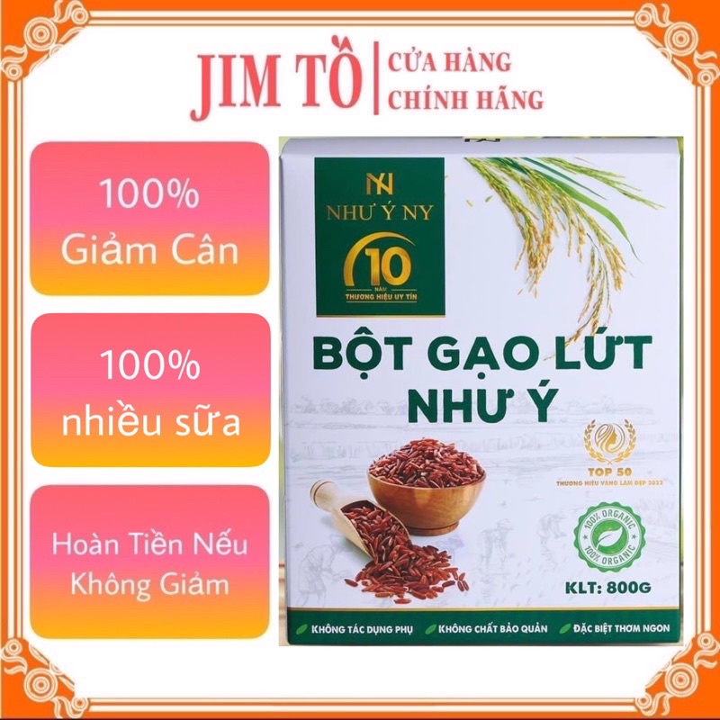 Bột gạo lứt như ý, bột giảm cân gạo lứt, bột gạo lứt giảm cân shop jim tồ