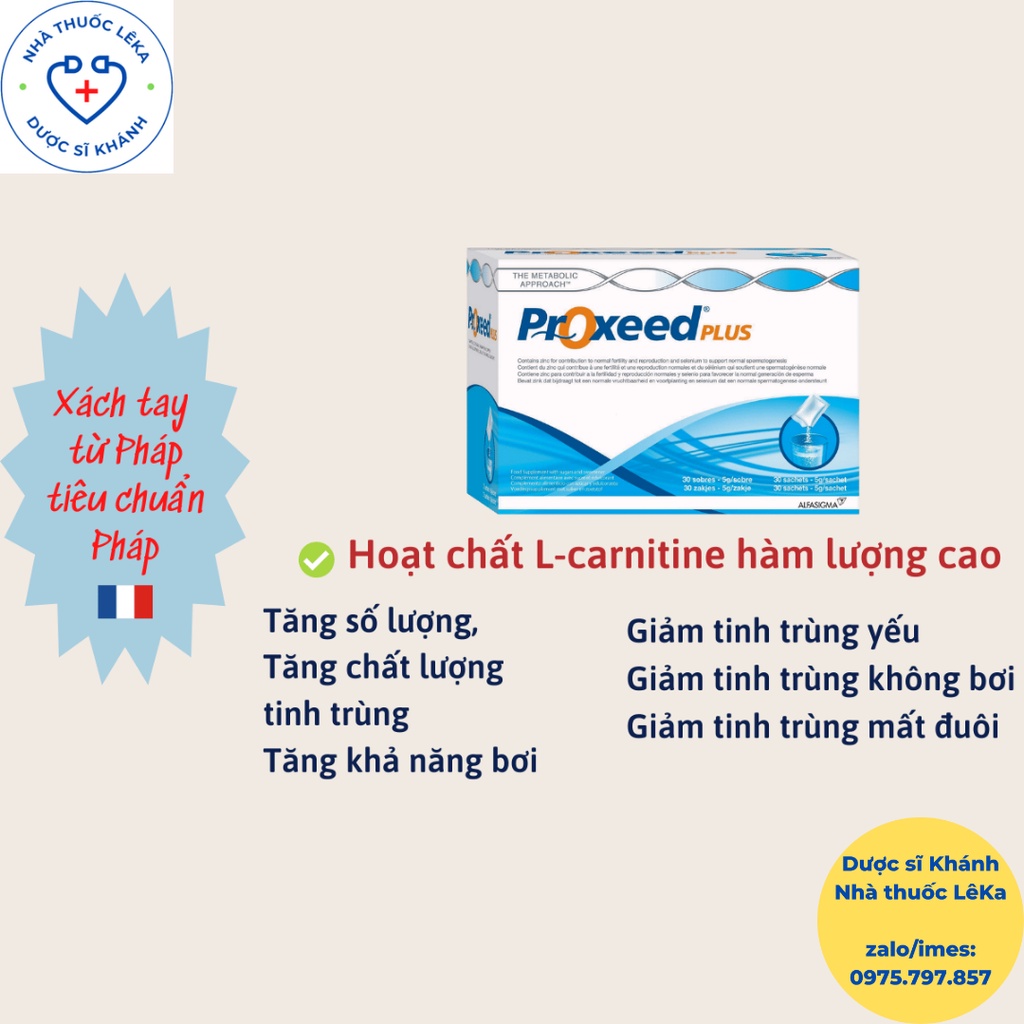 Proxeed PLUS - CHÍNH HÃNG - Hỗ trợ sinh sản nam giới
