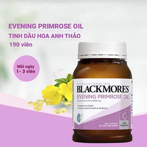 Viên uống Blackmores Evening Primrose Oil hỗ trợ làm đẹp da (190 viên)
