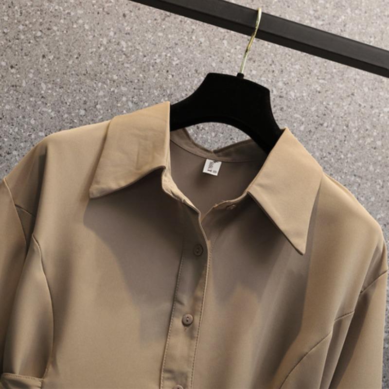 Áo Sơ Mi Mỏng Plus Size Cho Nữ