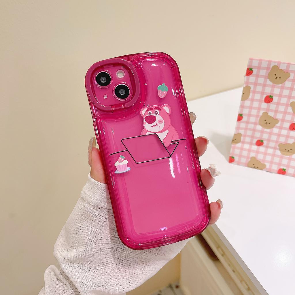 Ốp Điện Thoại Cho IPhone 14promax 14 13promax 13 12 11 Ốp Bảo Vệ Ống Kính Máy Ảnh Hình Gấu Và Buzz Lightyear