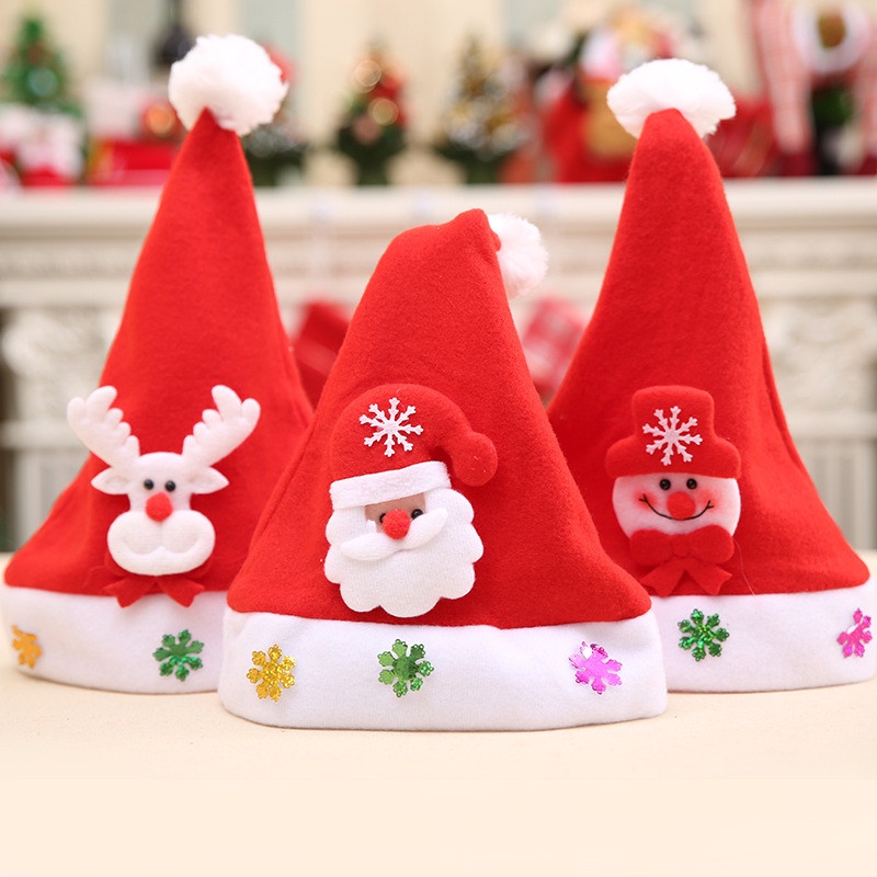 Nón noel, mũ ông già noel, mũ giáng sinh cho bé và người lớn(Có đèn phát  sáng) | Shopee Việt Nam