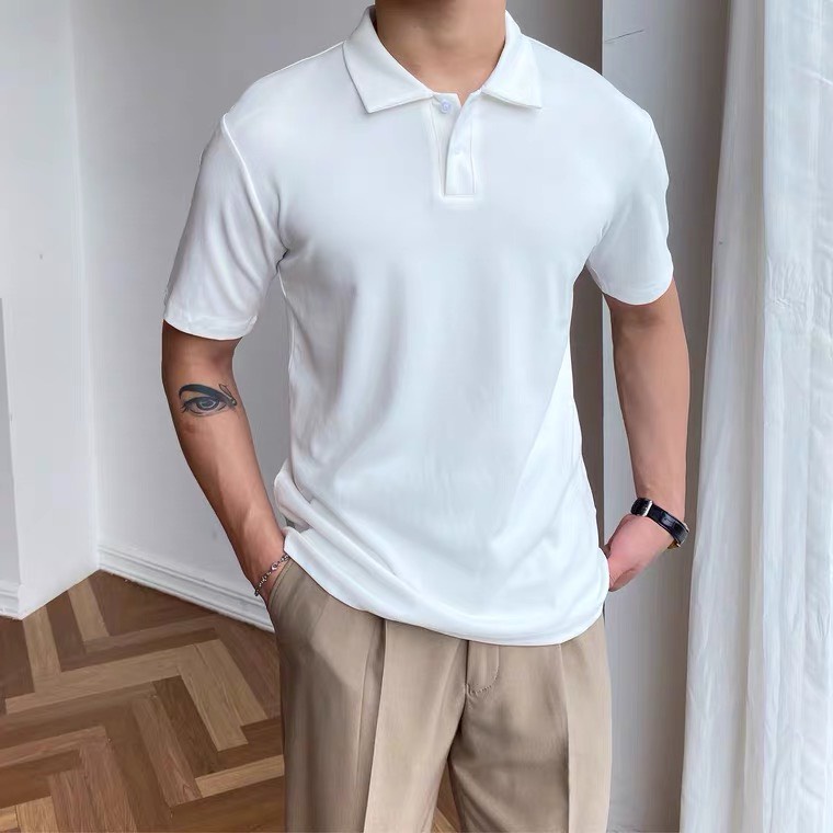 Áo polo nam trơn POCA áo thun nam trơn ngắn tay cổ bẻ mặc văn phòng ( PLT ) - sp 28