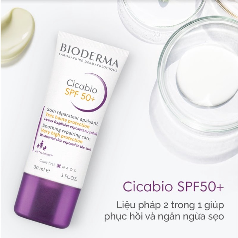 Kem Chống Nắng Dành Cho Da Mỏng Dễ Kích Ứng Bioderma Cicabio SPF 50+ 40ml