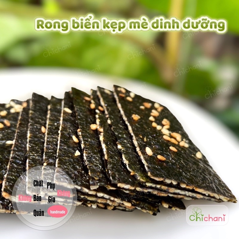Bánh rong biển ăn dặm handmade dinh dưỡng cho bé 10m+