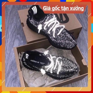 >ảnh thật- hàng< thật giày sneaker thể thao nam nữ yz 350 v2 sta.tic đen full phản quang sịn sò