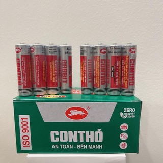 Pin con thỏ, pin tiểu aa & pin đũa aaa 1.5v, hộp 40 viên